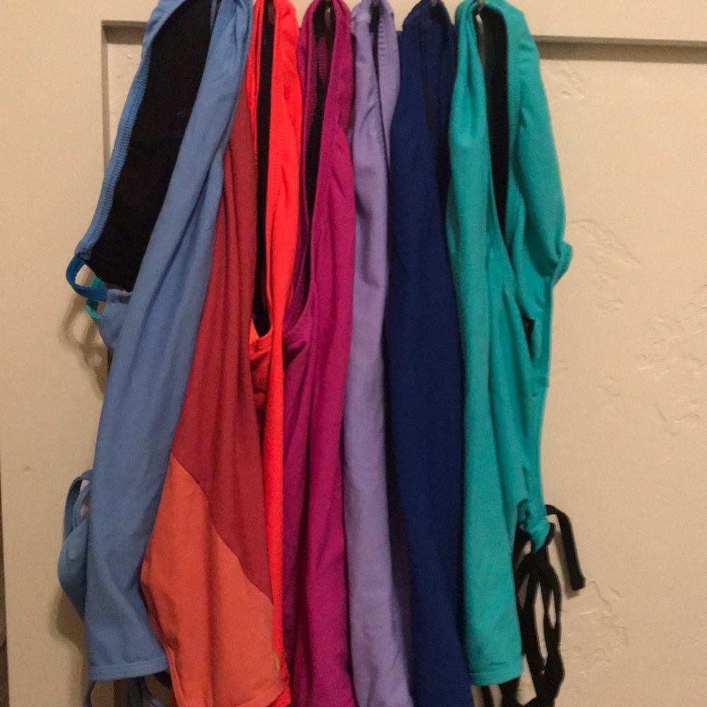 Jolyn onesies! Solid/contrast tie backs